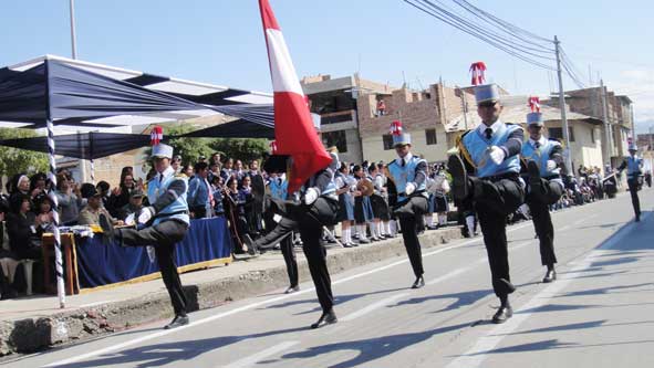 Escolta de la I.E "San Ram�n"de Cajamarca. 07/10/2010.