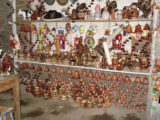 Venta de artesan�a en el Jard�n de las Hortensias. Cajamarca, Octubre 2006