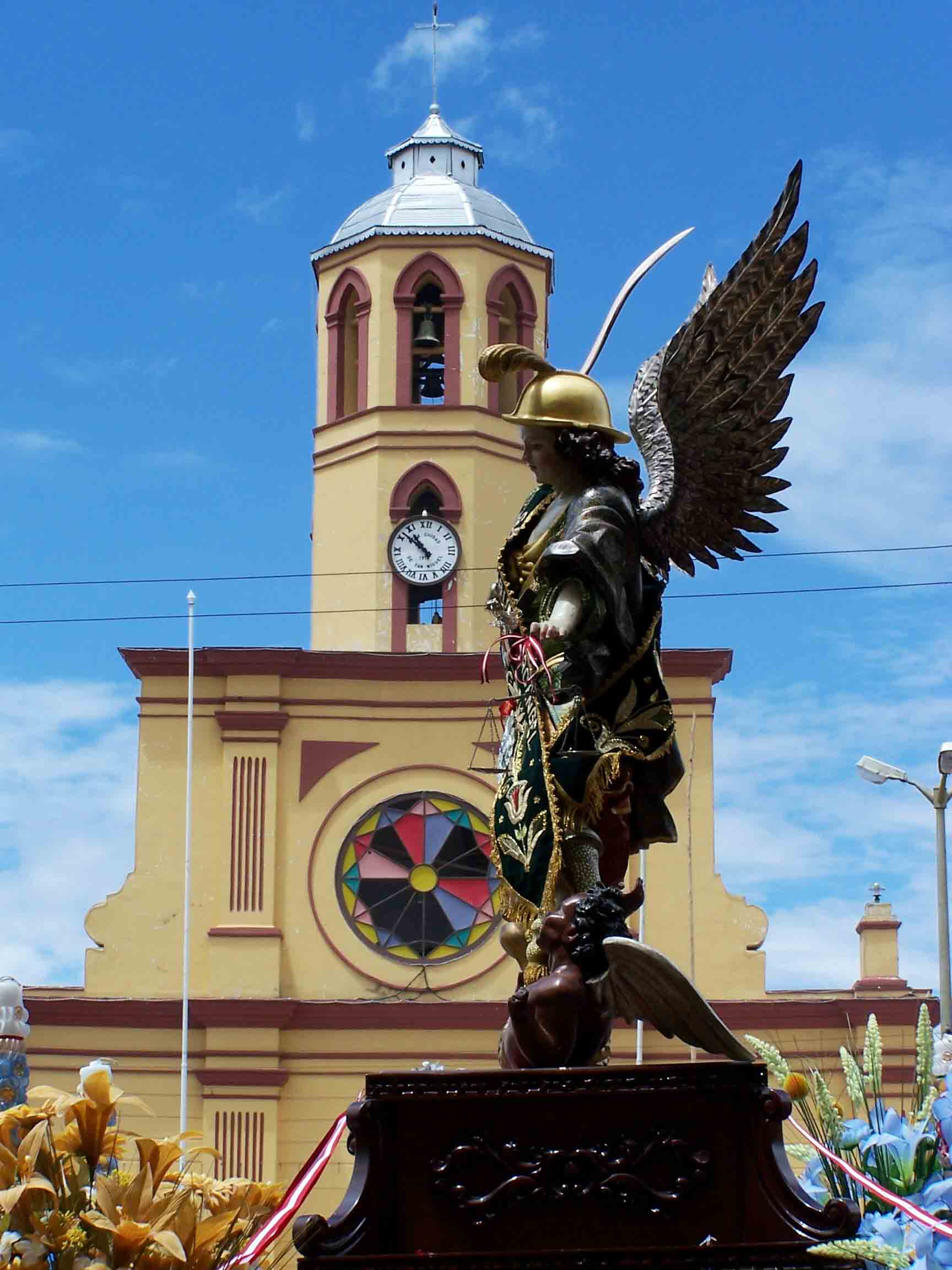 Imagen del Patr�n San Miguel. Cortes�a del Sr. �ngel Quiroz Huerta.